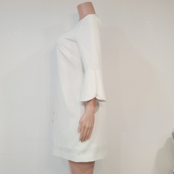 WHBM Petal-Sleeve Shift Mini Dress Size 4 - Picture 9 of 15